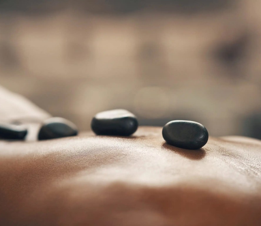 Hot stone massage at Camelot Spa